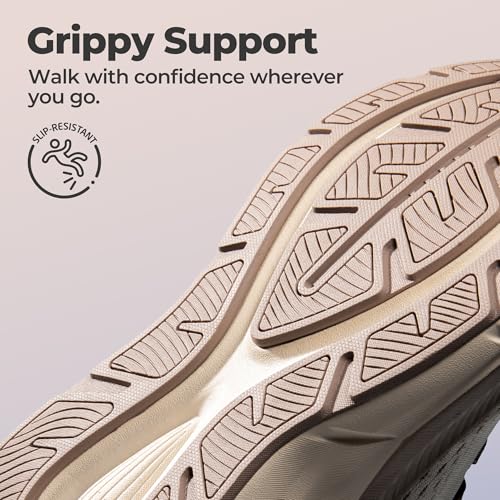 NORTIV 8 Women's Slip On Walking Shoes Cushioning Hands Free Non-Slip Breathable Comfortable Workout Running Tennis Gym At...