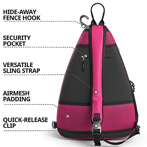 Athletico Sling Bag - Crossbody Backpack for Pickleball, Tennis, Racketball, and Travel for Men and Women