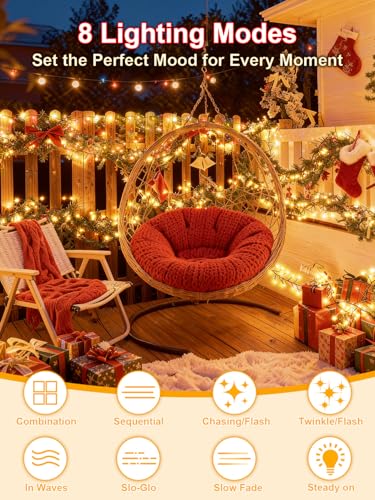 Lamyar Christmas Lights With 1000 Leds  328Ft Extra Long Plug In Fairy String Lights For Outdoor Tree And Indoor D?Or  8 Modes & Timer  Ip65 Waterproof Lights For Yard Garden Decor (Warm White)