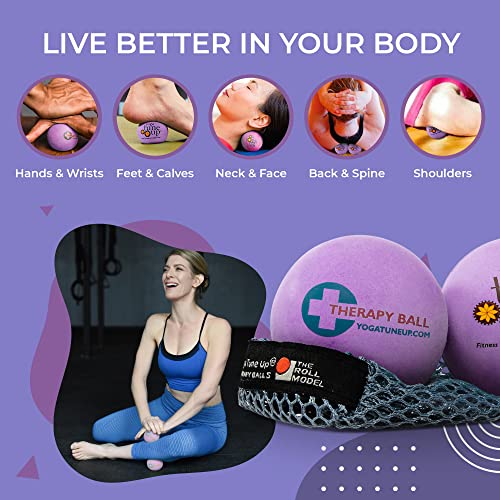 YOGA TUNE UP® Therapy Balls in Tote by Tune Up Fitness - Massage Balls for Trigger Point, Pressure Point & Myofascial Rele...