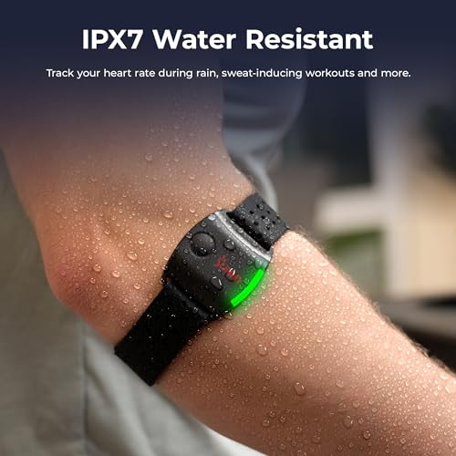 Sunny Health & Fitness Heart Rate Monitor Armband with LED Indicator, Step Counter - HR200
