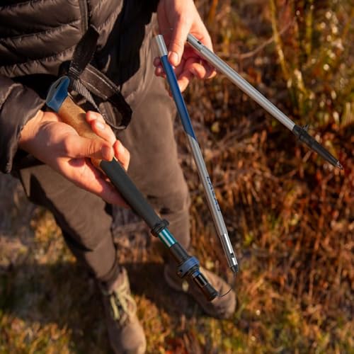 Trekking Poles, Collapsible Hiking Poles,Lightweight and Compact Walking Sticks with Adjustable Height for Men and Women