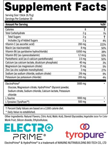 Advanced Bionutritionals Advanced Hydration Formula Electrolyte Drink Mix Powder with ElectroPrime®, L-Taurine, TyroPure™,...