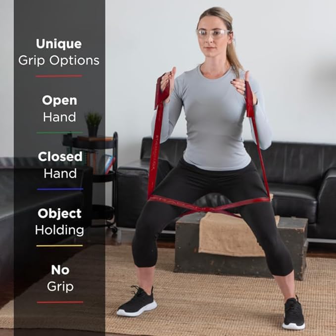 THERABAND CLX Resistance Band with Loops, 2 Pack Fitness Band for Home Exercise and Workouts, Portable Workout, Functional...