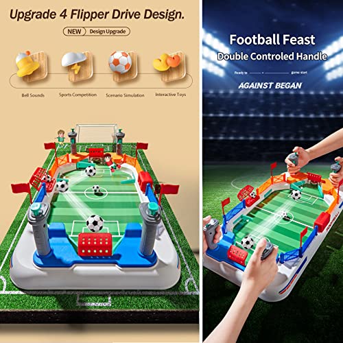COUOMOXA Soccer Board Game for Kids: Mini Foosball Table Game - Interaction Soccer Toys for 3 4 5 6 7 8-12 Year Old Indoor...
