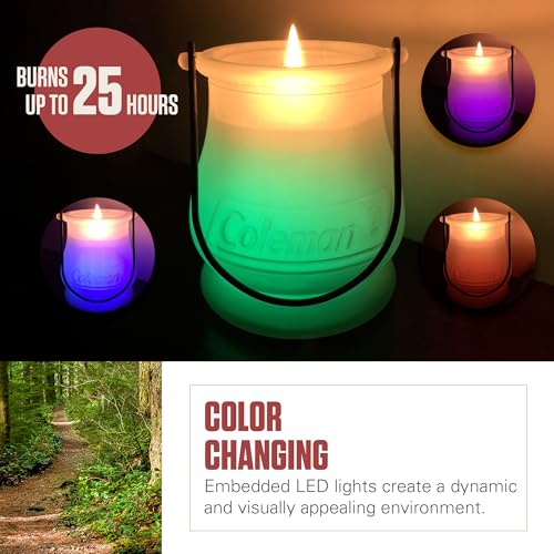 Coleman Color Changing LED Citronella Outdoor Scented Candle