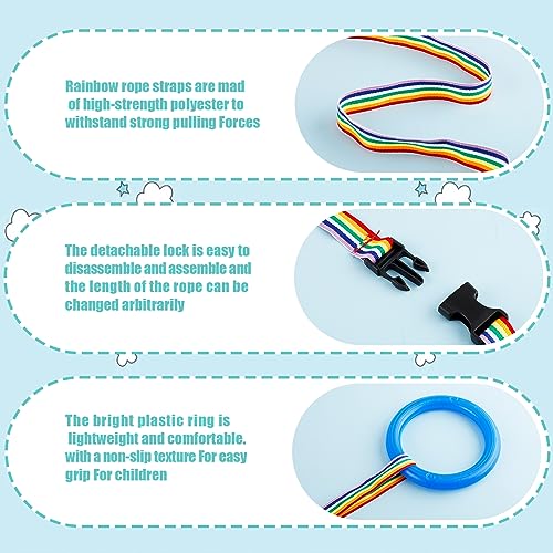12pcs Toddlers Walking Ropes, Children Detachable Transition Rope Preschool Walking Rope Kids Walking Rope Line for Presch...
