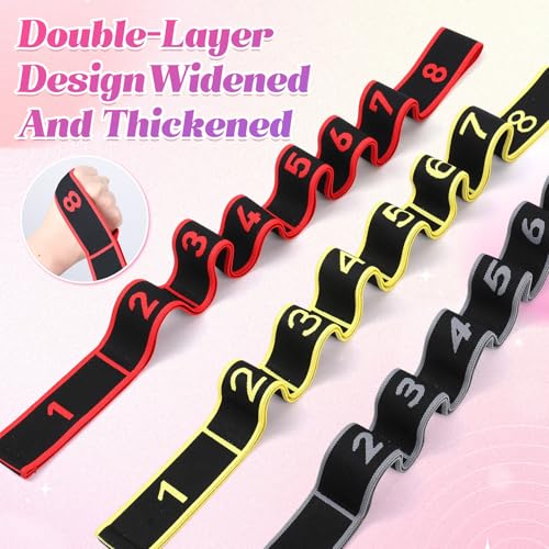 3PCS Fitness Resistance Bands with Handles,Resistance Bands with Handles, Fitness Resistance Band for Stretching and Yoga,...