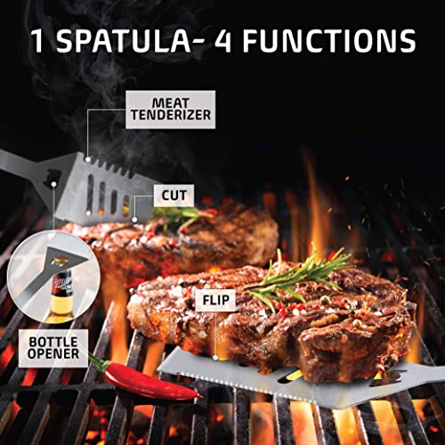 Kaluns BBQ Accessories Grill Tools, Mens Valentines Day Gifts for Him, Heavy Duty Stainless Steel Barbecue Grill Accessori...