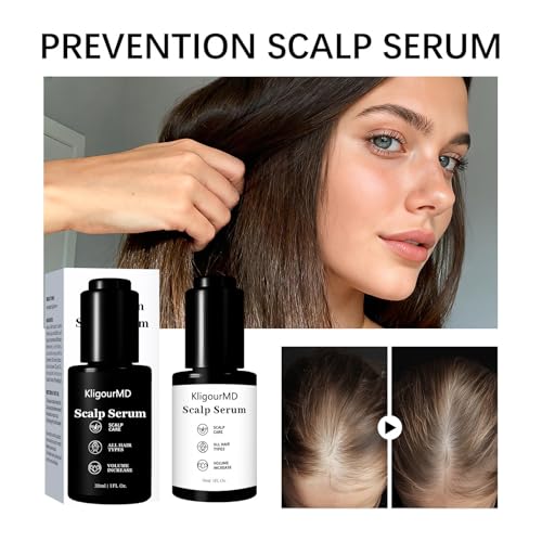 Hair Serum Bundle – Thinning Hair Treatment with Plant-Based Actives, Prevention & Treatment Scalp Serum Bundle for Men & ...