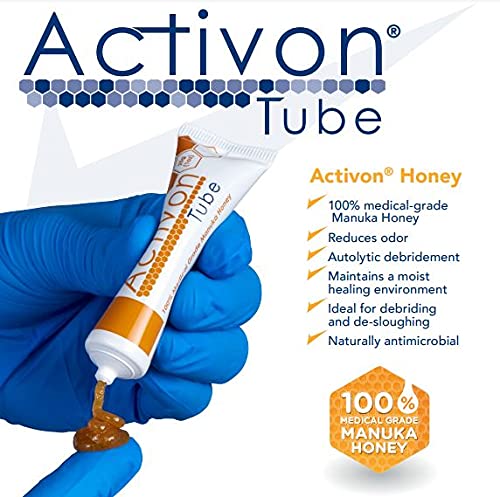 ActivOn Medical Grade 100 percent Manuka Honey Gel Tube Natural Healing of Wounds,1 Ounce (Pack of 1)