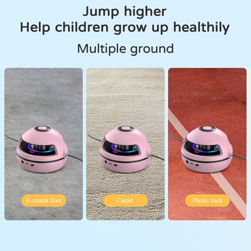 Smart Jump Rope, Smart Counting Rope, 1-10 Speed Levels, Bluetooth Remote Control with Music, Interactive (Corded/Cordles...