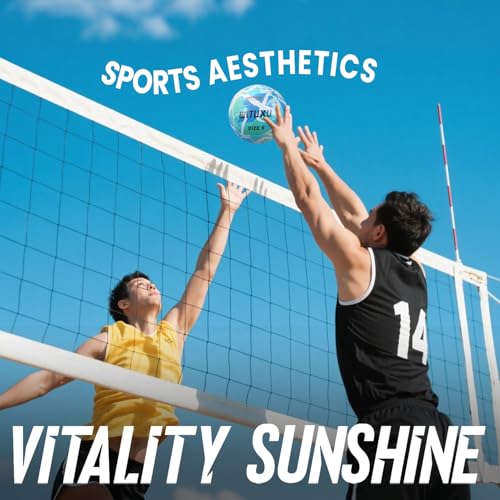 WITUXU Official Size 5 Volleyball, Soft Touch Waterproof PU Leather Cover & Reinforced Rubber Bladder - for Indoor, Outdoo...