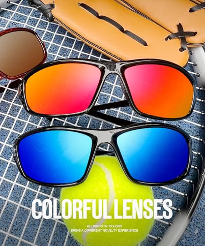 KALIYADI 4 Pack Polarized Sunglasses-Men Sports Sun-glasses: Mens Sunglasses UV Protection for Fishing Driving Cycling