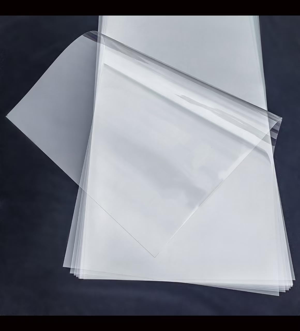 Transparent Blank Mylar Stencil Sheets for Cutting, 12" x 16" 6 mil/0.15mm Thick 12 Sheets .Gift, Acetate Template Material, Craft Plastic Sheets (12×16” /6 mil)