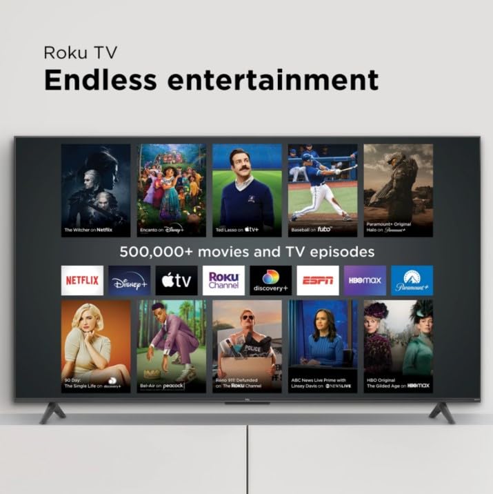 TCL 55S451 55" Class 4K (2160p) HDR10 Smart LED TV Game Mode (Renewed)