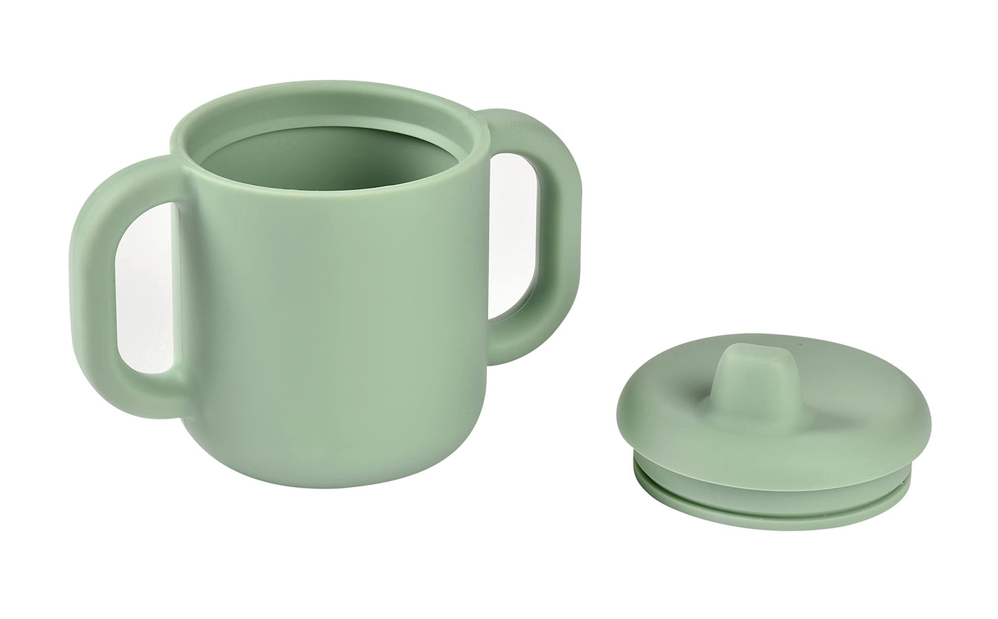 Beaba Silicone Sippy Cup, 5.5 oz, Silicone Material, Leakproof Lid, for Baby Toddler, Sage