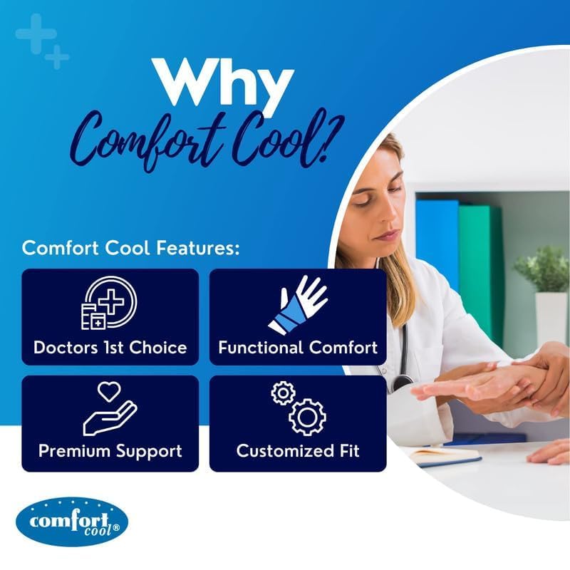 Comfort Cool Thumb CMC Restriction Splint. Patented Thumb Brace Provides Support and Compression. Helps with Arthritis, Te...