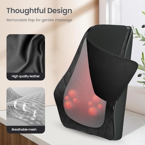 CuPiLo Back and Neck Massager, FSA Eligible HSA Store Massager for Pain Relief Deep Tissue, Heated Massage with Vibration,...