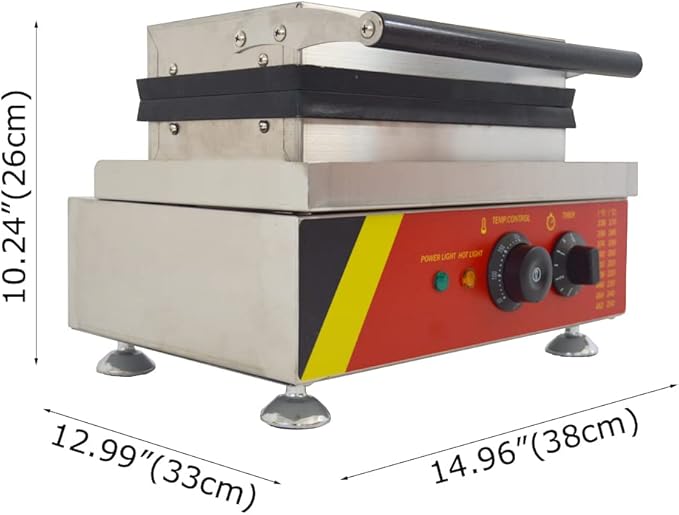 INTBUYING 15Pcs Mini Dount Maker Machine Commercial Electric Waffle Donut Machine 0℃-300℃ 1750W Double-Sided Heating Non-Stick Doughnut Baking Machine 1.85" Snack Maker 110V(1.85" 15 Dounts)