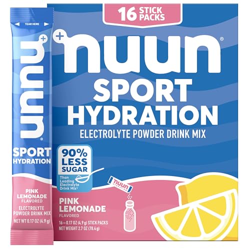 Nuun Sport Electrolyte Powder Packets with Magnesium, Calcium, Potassium, Chloride, and Sodium, Hydration Packets for On-t...