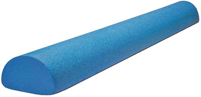 Body-Solid Tools Half Foam Roller - Ideal for Physical Therapy, Exercise and Balance Training, 1/2 Foam Roller Half Round ...