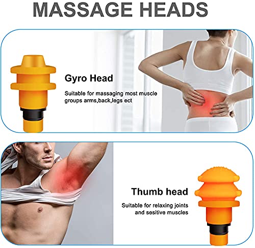 Massage Gun Attachments for Hypervolt Go, 12PCS Replaceable Massager Heads to Meet Different Needs for Deep Tissue Percuss...