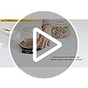 Amazon Basics Digital Kitchen Scale with LCD Display, Batteries Included, Weighs up to 11 pounds, Black and Stainless Steel