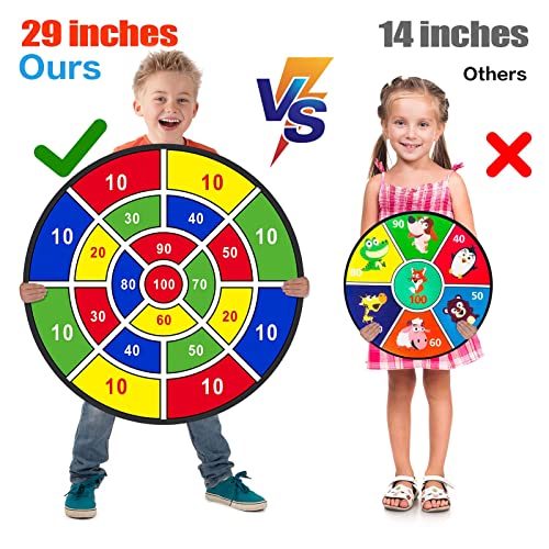 BooTaa 29" Large Dart Board for Kids, Kids Dart Board with Sticky Balls, Boys Toys, Indoor/Sport Outdoor Fun Party Play Ga...