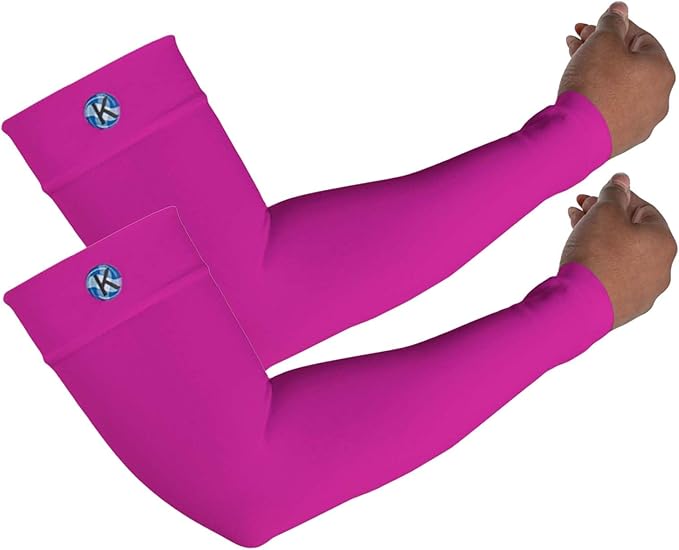 Kinship Comfort Brands Arm Compression Sleeves for Men and Women, Athletic, Sports, Muscle, Joint, Elbow Support