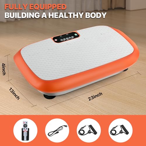 Vibration Plate Exercise Machine for Weight Loss Fitness Equipment, Vibration Plate Platform for Home Fitness,Lymphatic Dr...