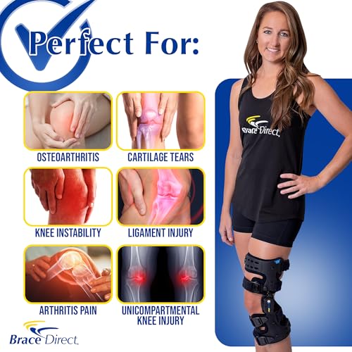 Brace Align OA ROM Unloader Knee Brace - Adjustable Offloading for Degenerative Joint Disease and Osteoarthritis with Varu...
