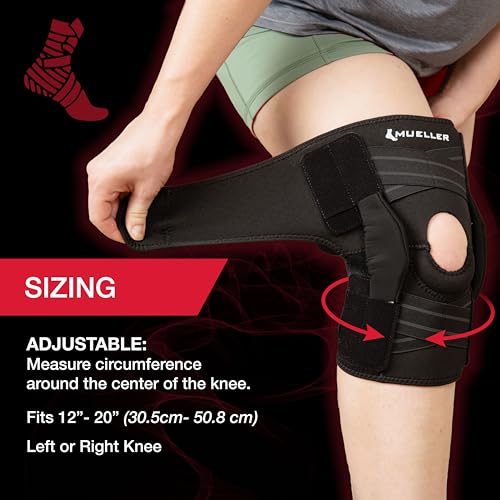 MUELLER Sports Medicine Self Adjusting Hinged Knee Brace for Men and Women, Knee Stabilizer for Compression and Pain Relie...