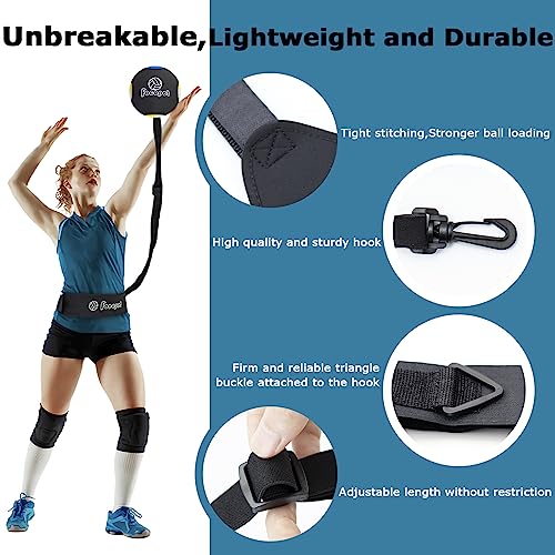focopot Volleyball Training Equipment Aid,Solo Volleyball Trainer to Practice Serve, Spike, Set and Pass,Perfect Volleybal...
