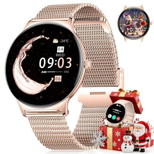 LIGE Fitness Smart Watches for Women(Answer/Make Call), 1.43" AMOLED Android Smart Watch with Heart Rate Monitor/Sleep Tra...