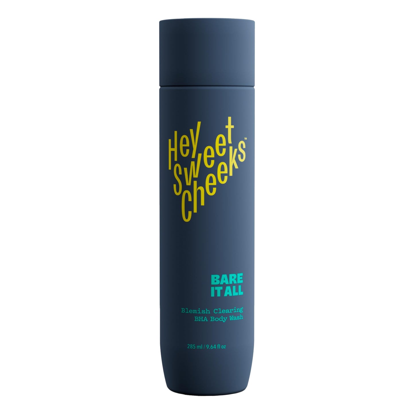 HEY SWEET CHEEKS BHA Salicylic Acid Body Wash with Oat Milk, Blemish Body Wash for Back Blemishes, Bacne, Cleanser for Clear, Sm
