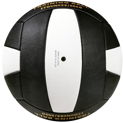RUN2PEAK Setter Training Volleyball Official Size 5 Volleyballs Heavy Weight Ball PU Practice Volley Balls for Indoor Rebo...
