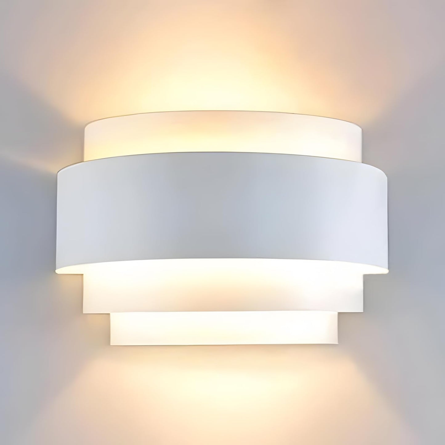 LightInTheBox Modern Wall Sconce - Half Moon Metal Wall Lamp, White, 1PC, Model 1069166 for Stair Hallway Bedroom Home Theatre