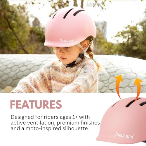 Thousand Kids Helmet – Free Reflective Sticker Pack to Customize, No Pinch Magnetic Buckle, Multi Sport Safety CSPC ASTM C...