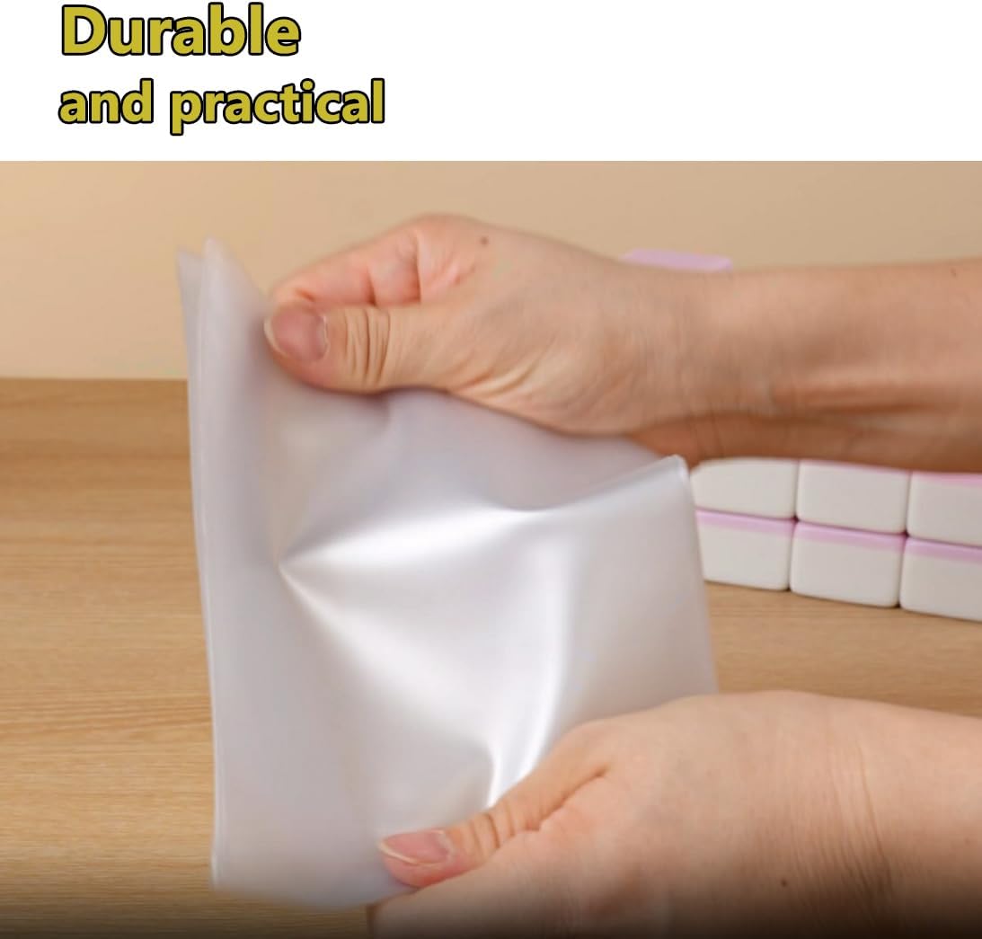 aoG Mahjong Card Holder for Mah Jongg Hands and Rules, Non Glare, PVC Plastic, Soft, Durable, 2025 (Standard 4 pcs)