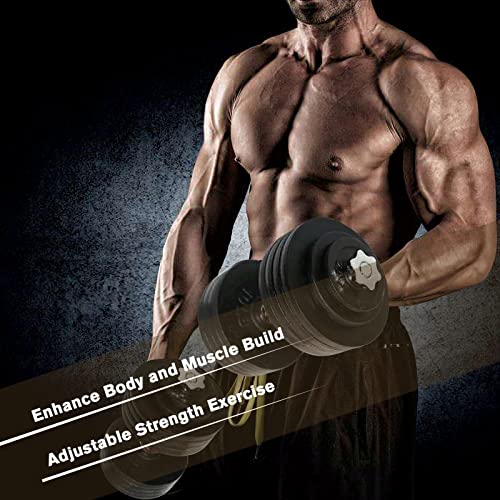 Unipack Adjustable Dumbbell Set, Black-Painted, 200-Lbs