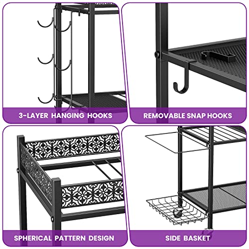 Yoga Mat Storage Rack, Home Gym Storage Rack, VOPEAK Workout Storage for Yoga Mat, Foam Roller, Gym Organizer Gym Equipmen...