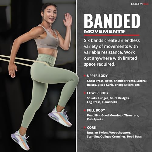 COBRASIX Resistance Bands | Long Resistance Bands for Working Out | Pull-Up Bands for Strength Training, Physical Therapy,...