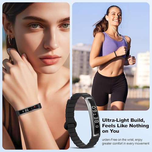 RIFESI Smart Bracelet for Women Men, Health Activity Fitness Trackers, 24/7 Heart Rate, Blood Oxygen & Stress Monitor, 24H...