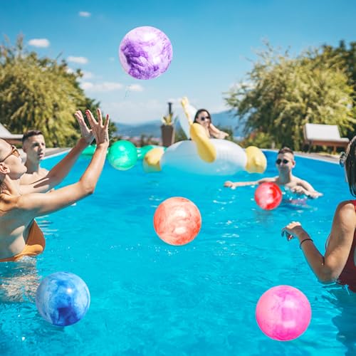 FUTUREPLUSX 6PCS Inflatable Playground Balls, 8.7 Inches Kickball Dodge Ball with Pump, for Kids Indoor and Outdoor Play, ...