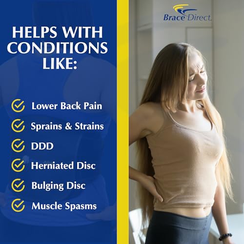 Brace Align Adjustable LSO Lumbar Back Brace - Lower Back Pain Relief, Sciatica, Herniated Disc, DDD & Spinal Stenosis - P...