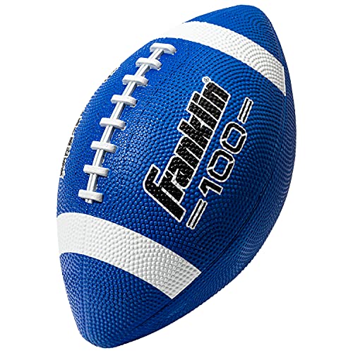 Franklin Sports Kids Junior Grip-Rite Youth Junior Size Rubber Footballs - Peewee Kids Durable Outdoor Footballs - Single...