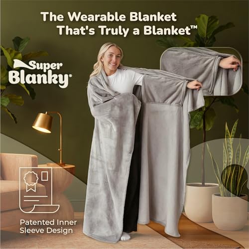 Super Blanky Wearable Blankets for Women, Adult Wearable Blanket Men, Valentine's Day Gifts for Her, Wife Birthday Gift Ideas