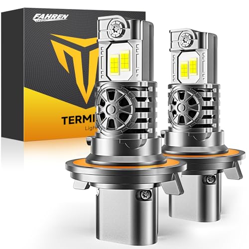 Termitor 2026 Upgraded 90,000LM 9008 H13 Bulbs, 12X Ultra-Bright, 6500K Pure White H13/9008 Light Conversion Kits, Easy Pl...