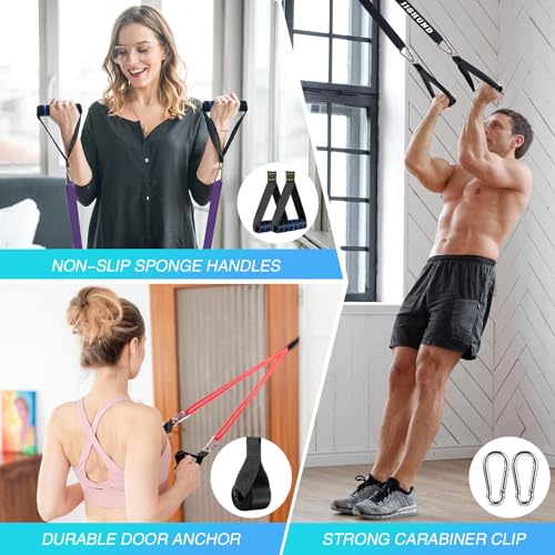 Resistance Bands Set, Pull Up Assistance Bands Pull Up Bands Exercise Bands for Men Women, Workout Bands for Working Out, ...
